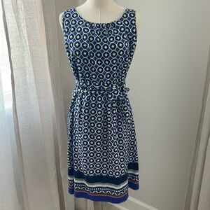 TALBOTS! Awesome cotton dress sleeveless year-round blue size X cotton modal EUC